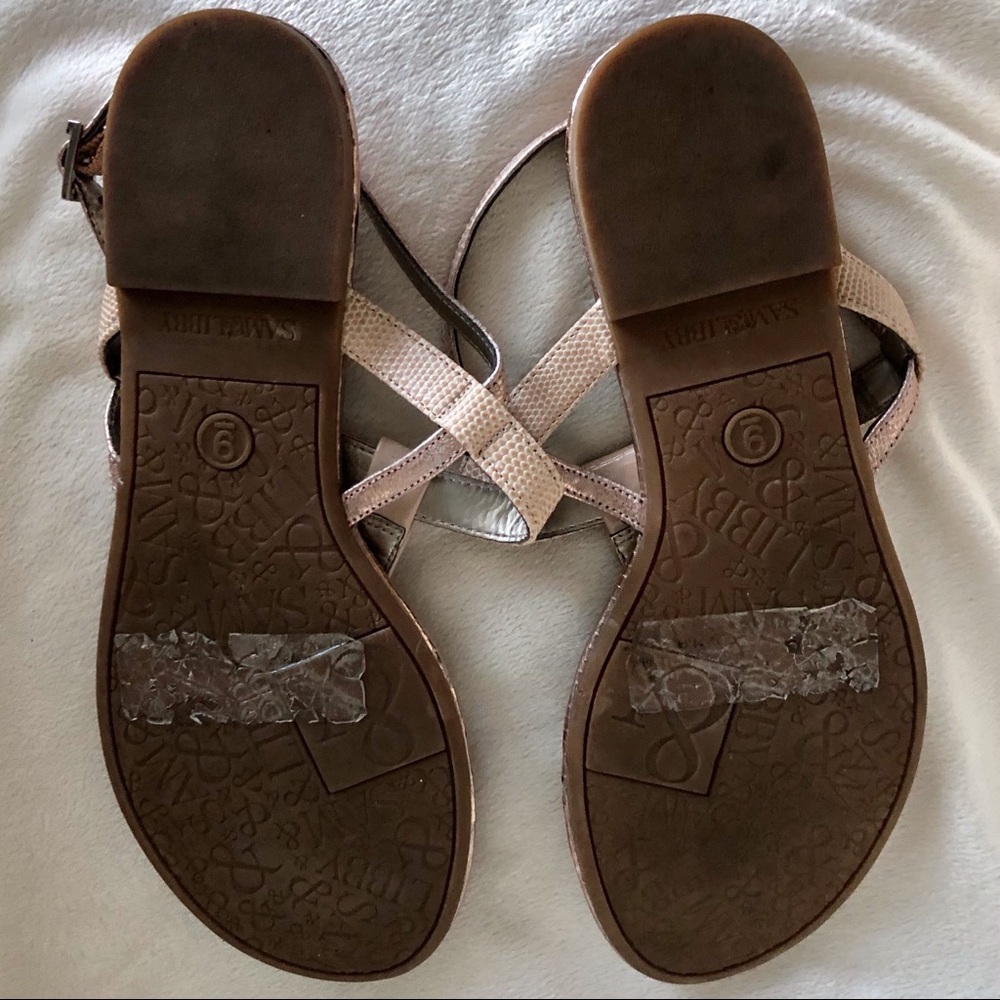 Sam & Libby 9 Rose Gold & Nude Kamilla T-strap - Picture 2 of 6